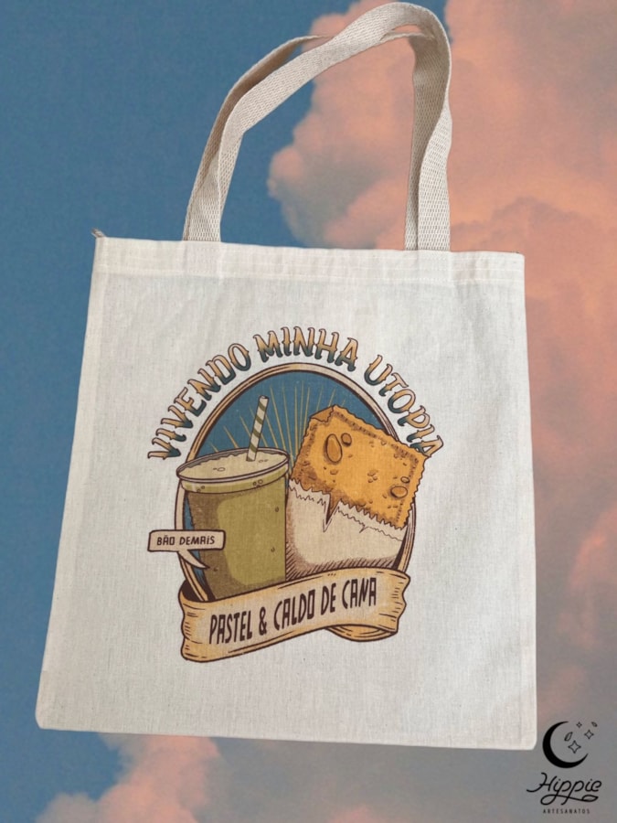 Ecobag Pastel e Caldo de Cana — imagem 1