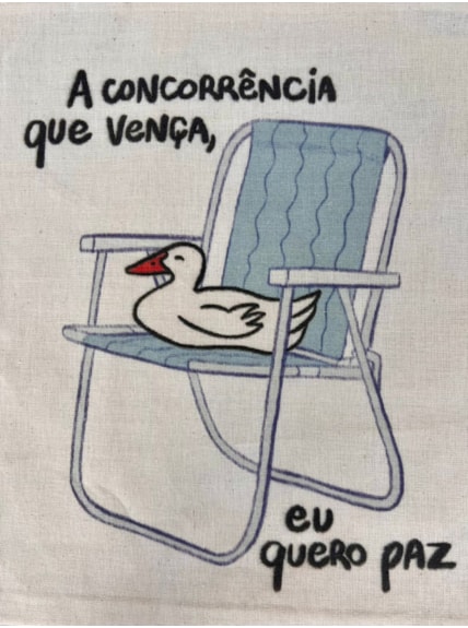 Ecobag Pato - A Concorrência Que Vença