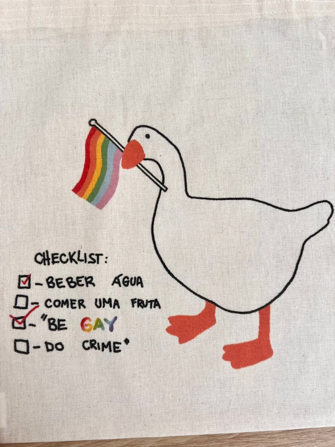 Ecobag Pato Gay — imagem 2