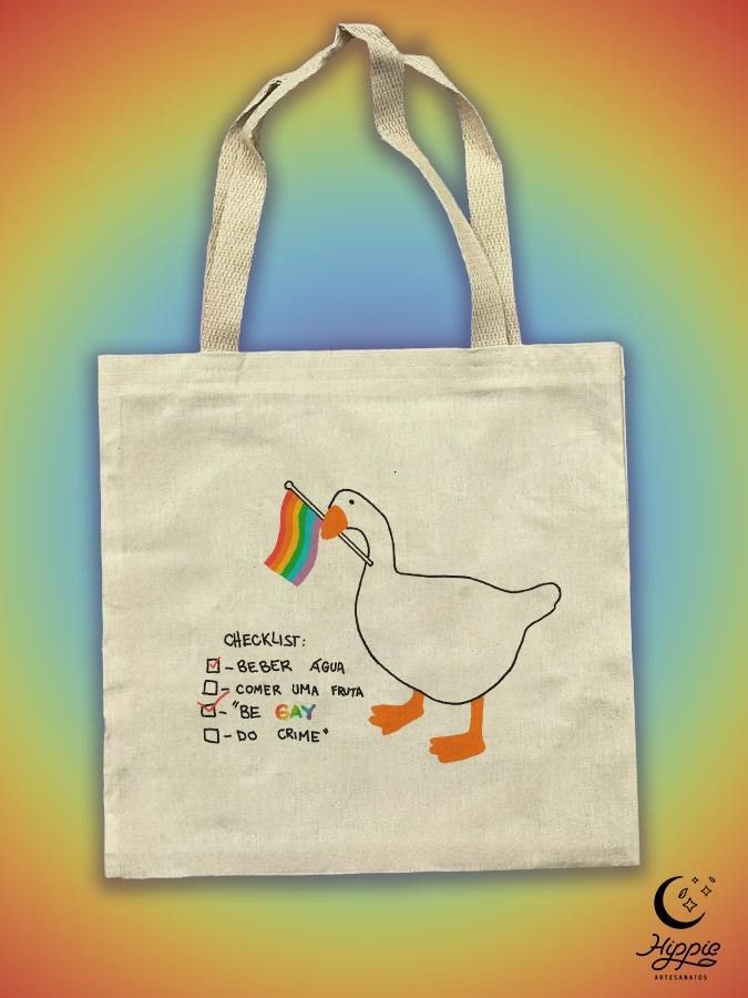 Ecobag Pato Gay — imagem 1