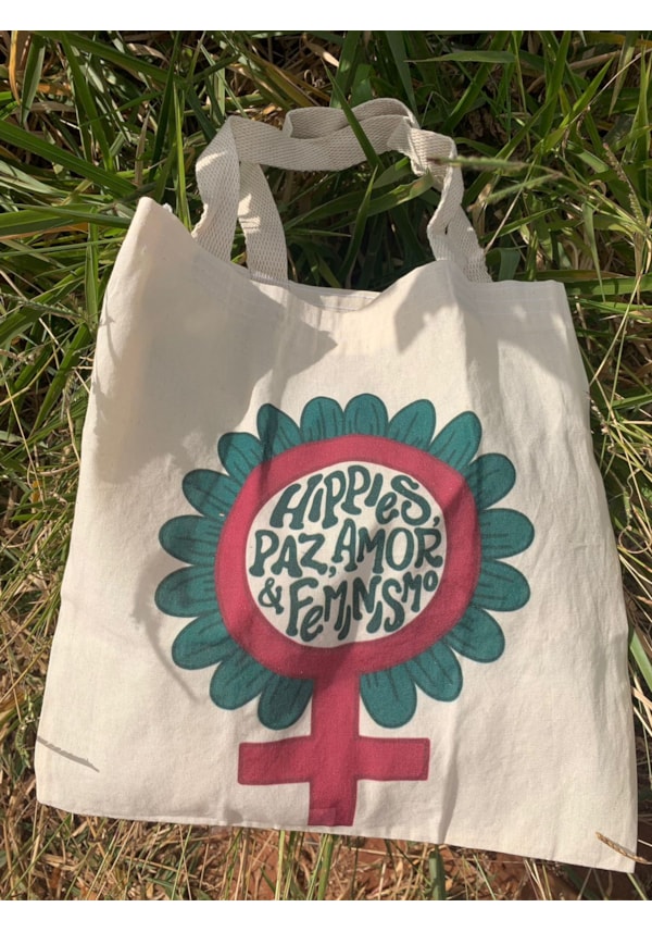 Ecobag Paz Amor e Feminismo