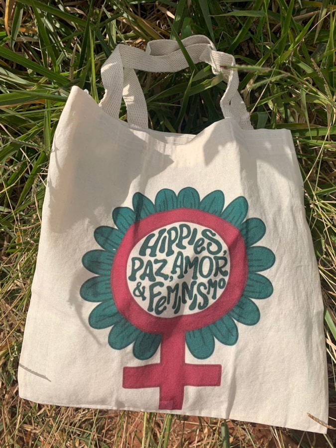 Ecobag Paz Amor e Feminismo — imagem 1