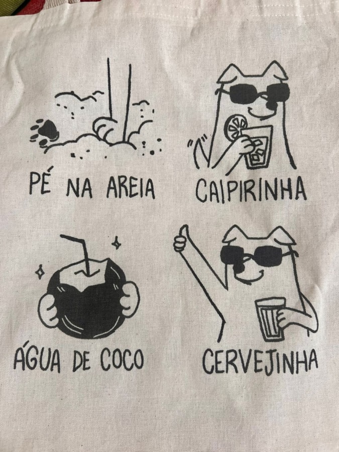 Ecobag Pé na Areia Cachorrinho — imagem 2
