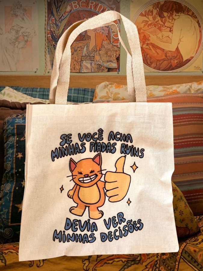 Ecobag Piadas ruins e decisões piores — imagem 1