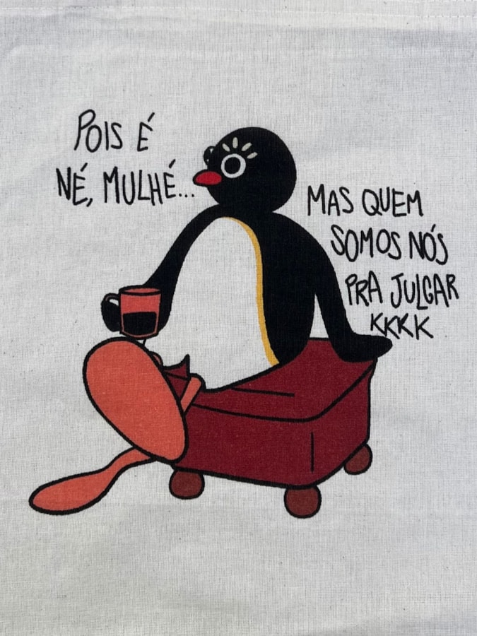 Ecobag Pingu Que Julga — imagem 2