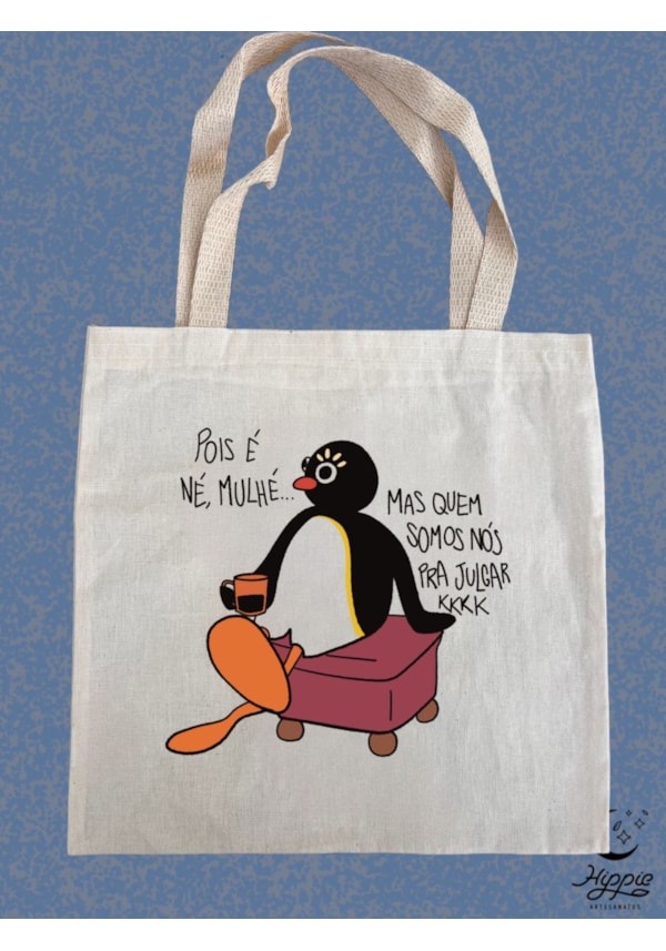 Ecobag Pingu Que Julga