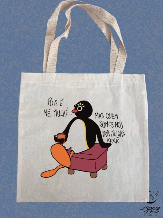 Ecobag Pingu Que Julga — imagem 1
