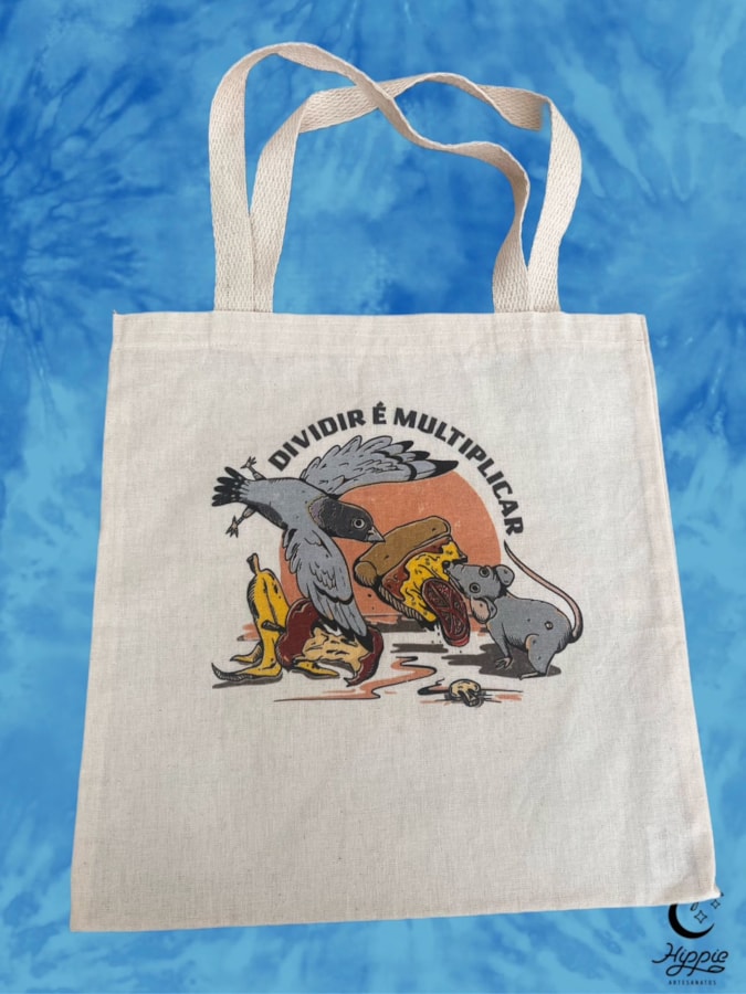 Ecobag Rato e Pomba Dividir é Multiplicar — imagem 1