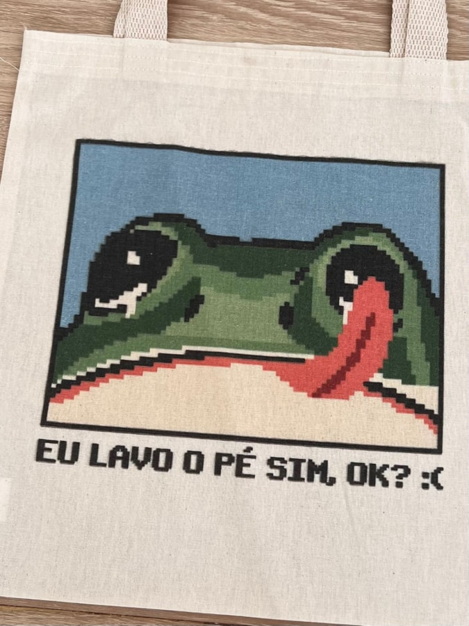 Ecobag Sapo Pixel — imagem 2