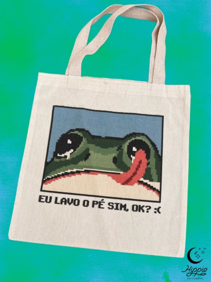 Ecobag Sapo Pixel — imagem 1