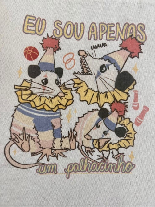 Ecobag Saruê Palhacinho