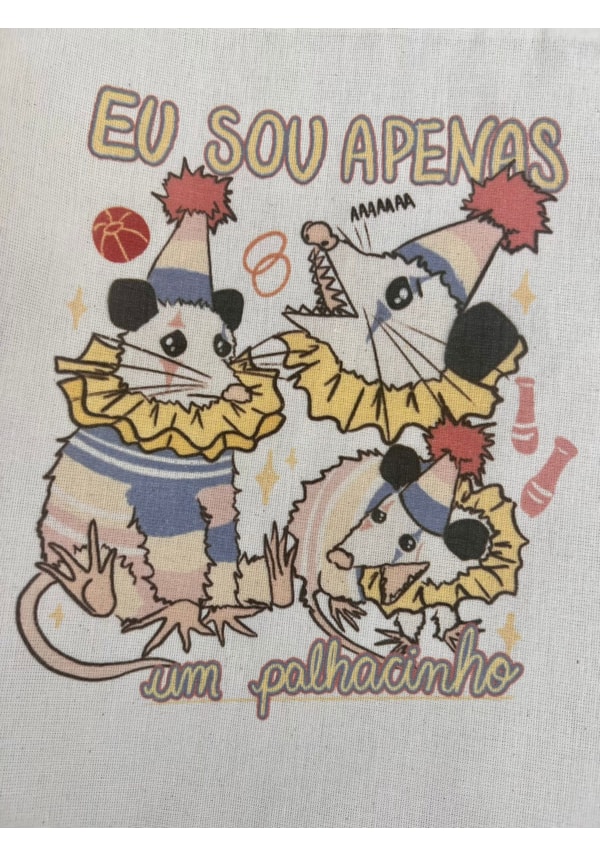 Ecobag Saruê Palhacinho