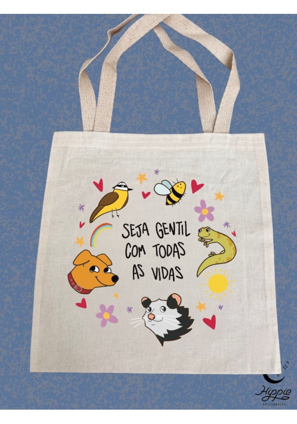 Ecobag Seja Gentil Com Todas as Vidas
