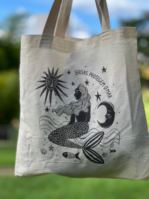 Ecobag Sereias Protegem o Mar