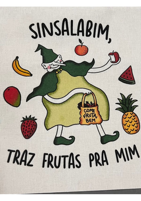 Ecobag Sinsalabim Traz Frutas pra Mim