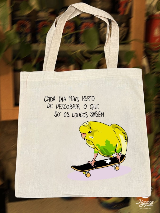 Ecobag Só os loucos sabem — imagem 1