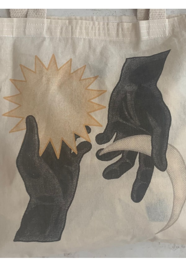 Ecobag Sol e Lua nas Mãos