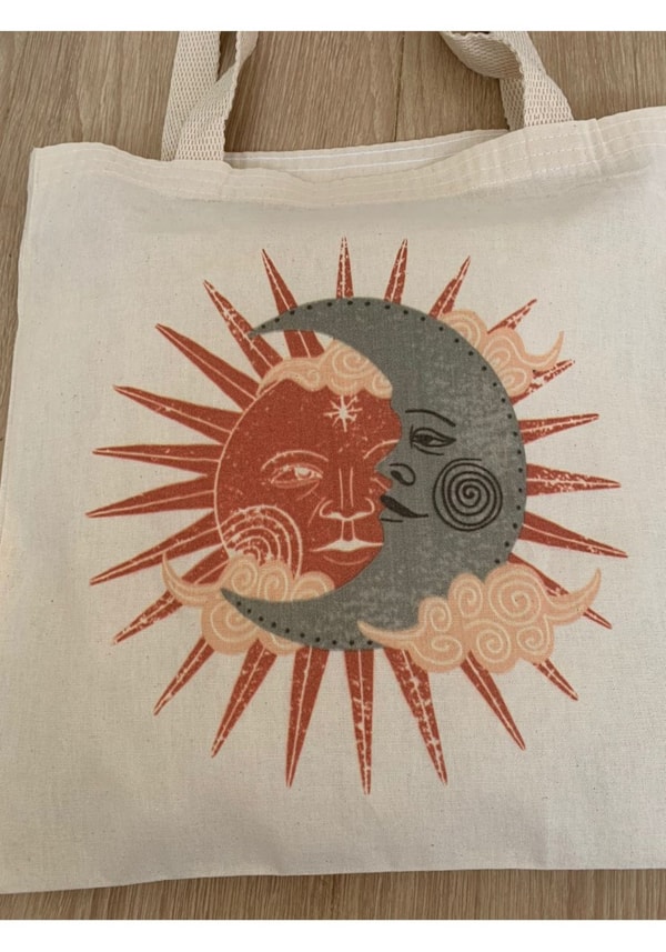 Ecobag Sol e Lua Vintage