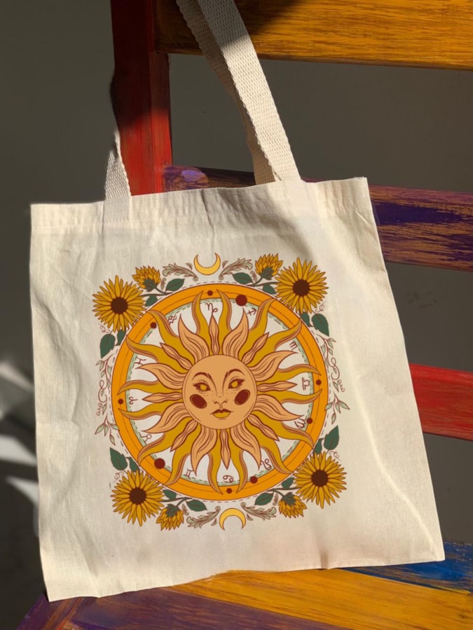 Ecobag Sol Floral — imagem 1