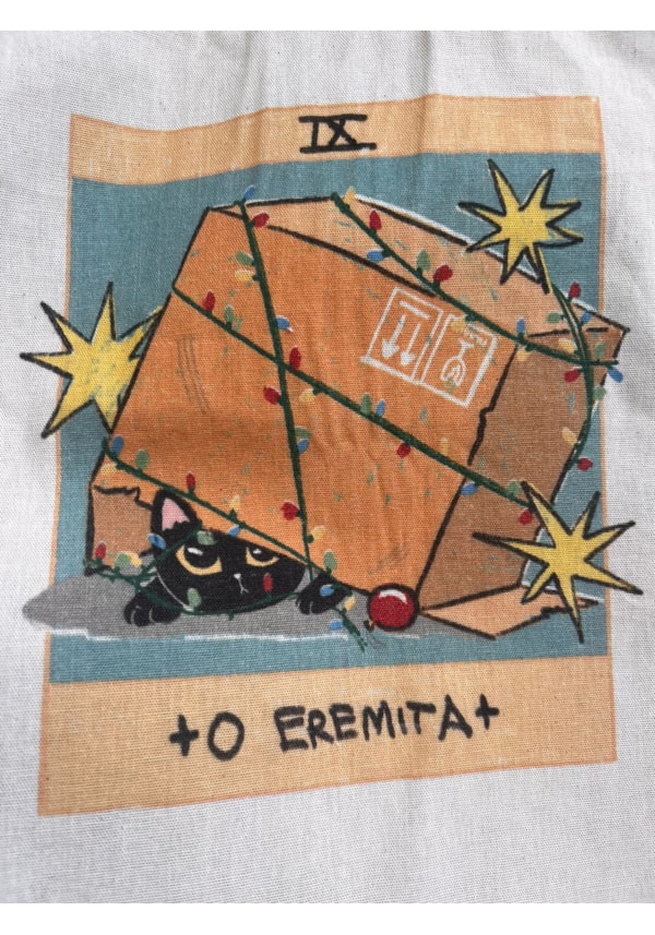 Ecobag Tarot Natal - Gato Eremita