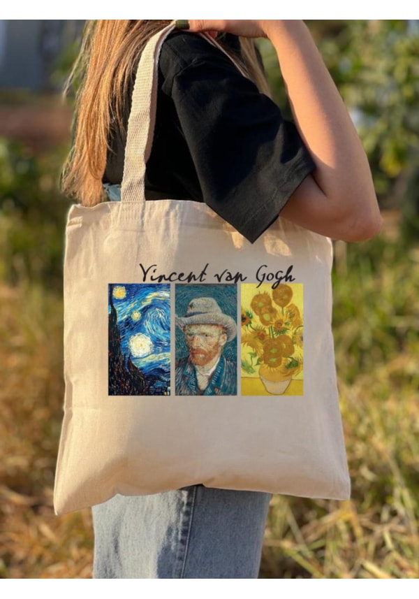 Ecobag Van Gogh, Noite Estrelada e 12 Girassóis