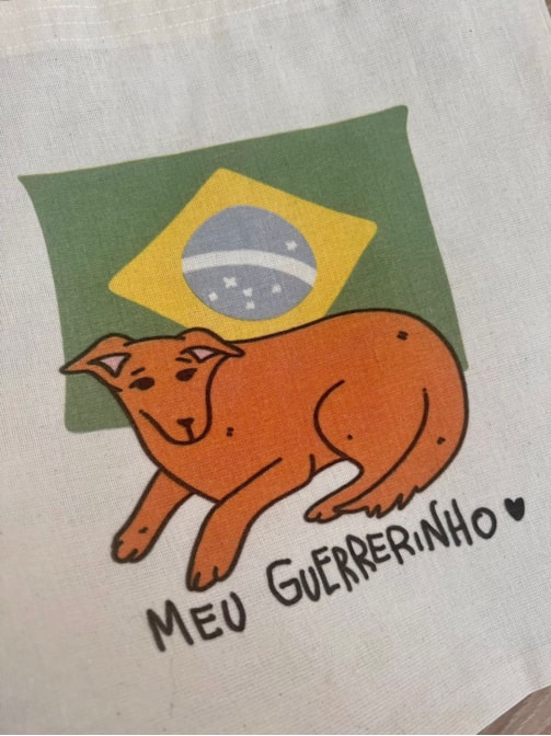 Ecobag Vira Lata Caramelo Guerreirinho