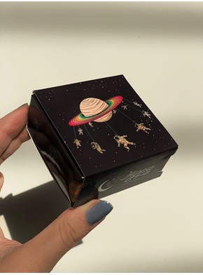 Embalagem Caixinha Saturno Astronautas