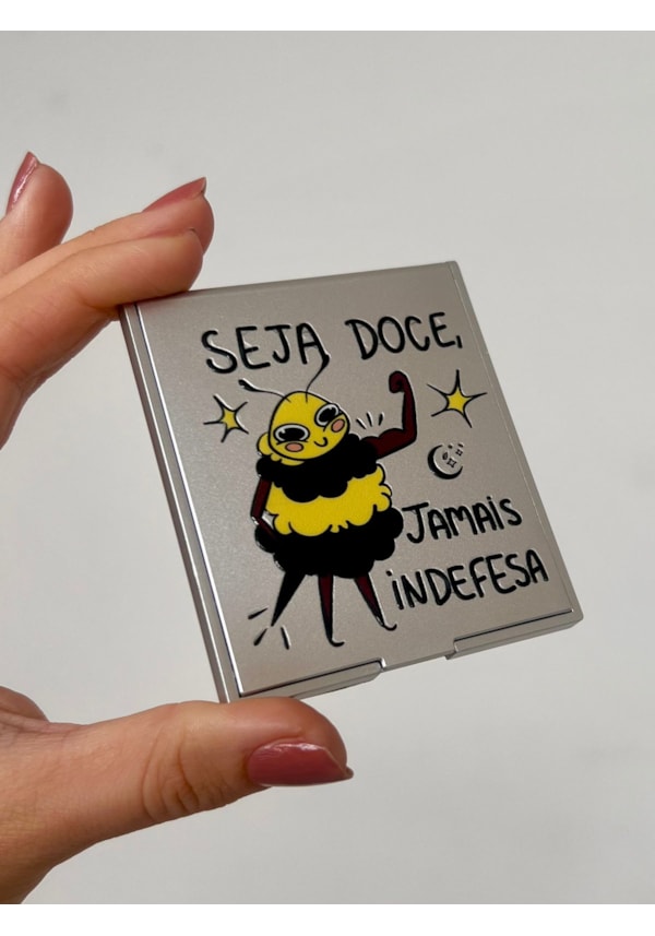 Espelho Abelha - Prateado