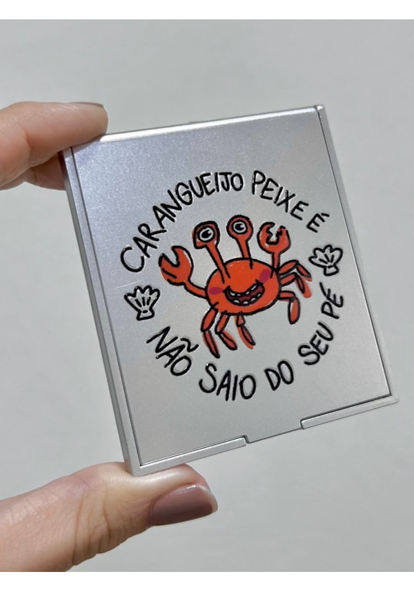 Espelho Caranguejo - Prateado
