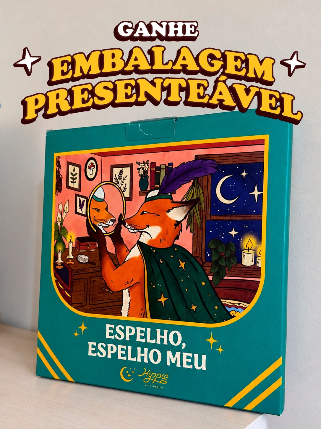 Espelho Grinch Natalino - Moldura Preta — imagem 4