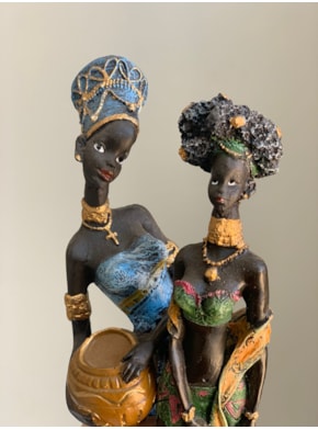 Estatueta Africana Colorida