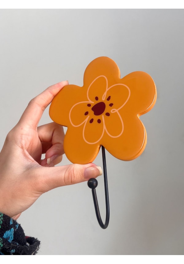 Gancho de Metal - Flores Hippie