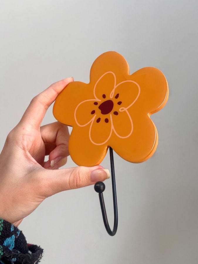 Gancho de Metal - Flores Hippie — imagem 1