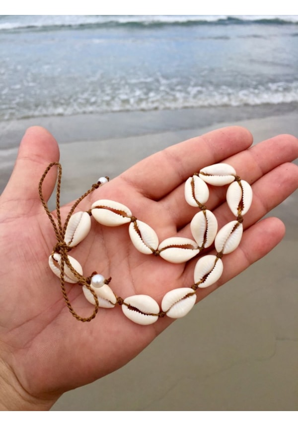 Gargantilha Macramê Búzios Sereia