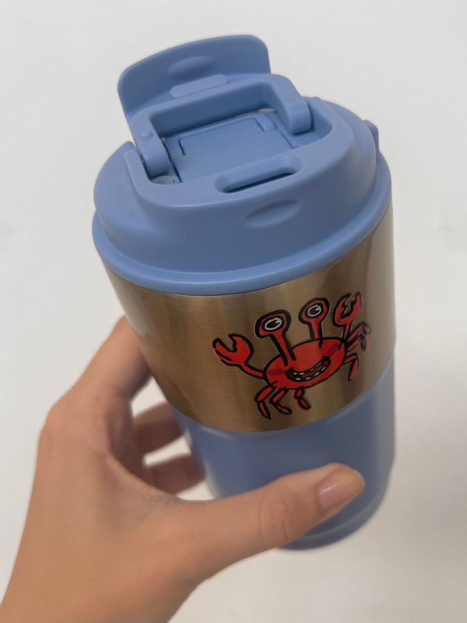 Garrafa 420ml Térmica Aço Inox - Caranguejo — imagem 3