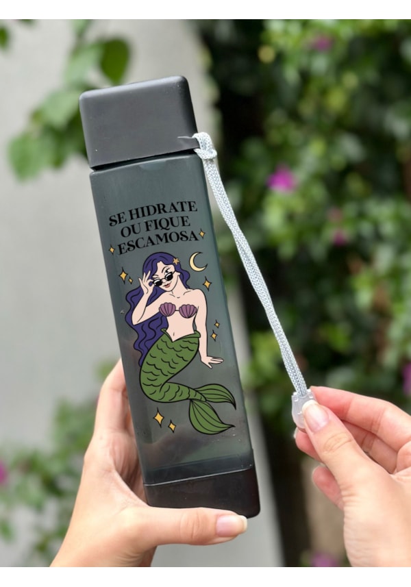 Garrafa 600ml Sereia Hidratada