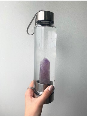 Garrafa Elixir com Cristal - Ametista