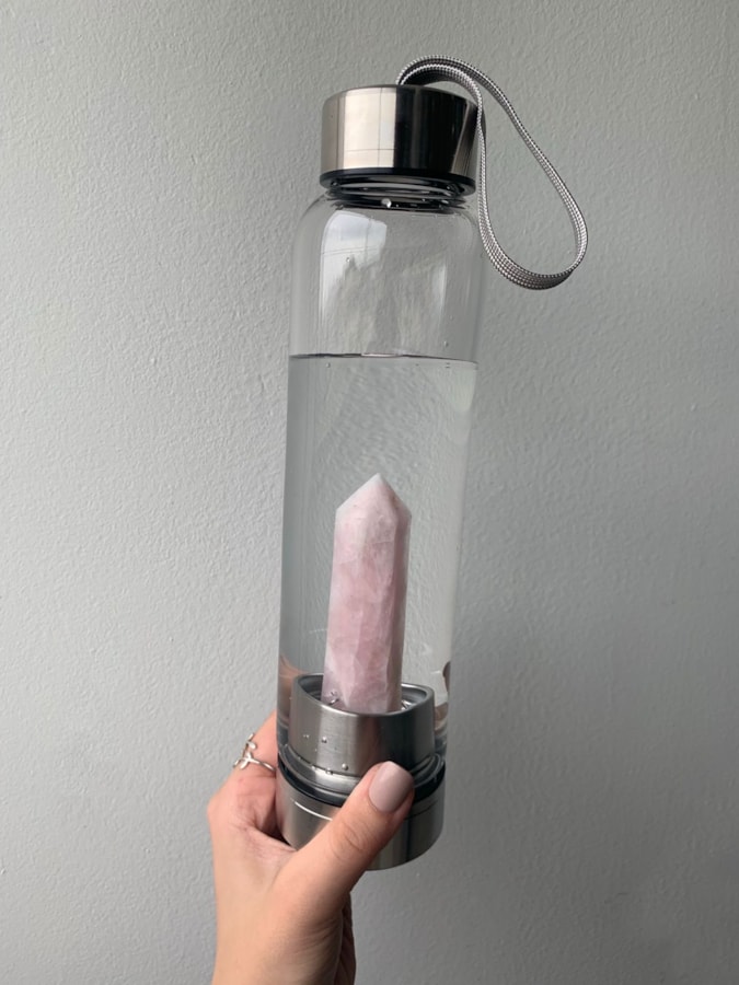 Garrafa Elixir com Cristal - Quartzo Rosa — imagem 1