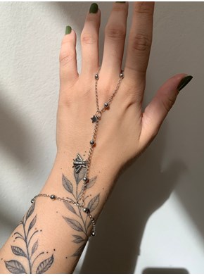 Hand Chain Abelha e Estrela