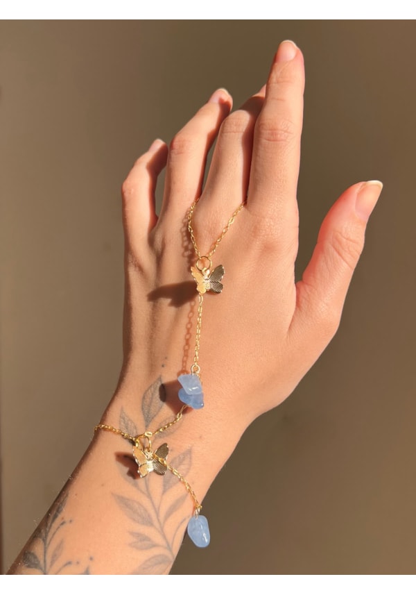 Hand Chain - Borboleta Dourada