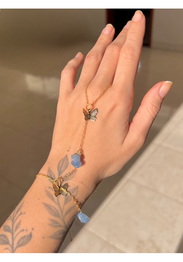 Hand Chain - Borboleta Dourada