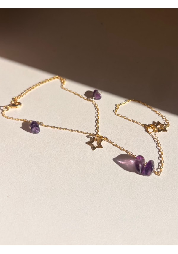 Hand Chain - Estrela Ametista