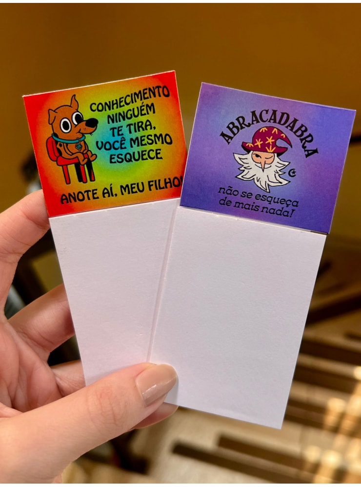 Imã Bloco de Notas - Mago ou Cachorro — imagem 1