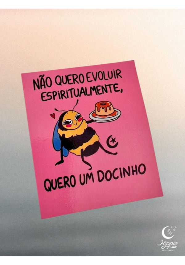 Imã de Geladeira - Abelha quero um docinho