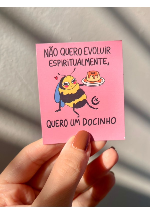 Imã de Geladeira - Abelha quero um docinho