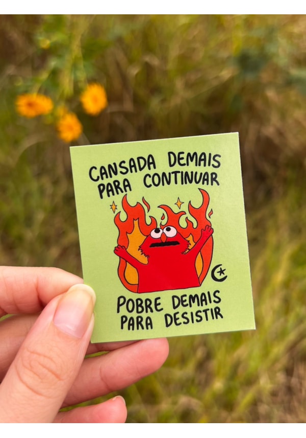 Imã de Geladeira - Elmo Cansada Demais