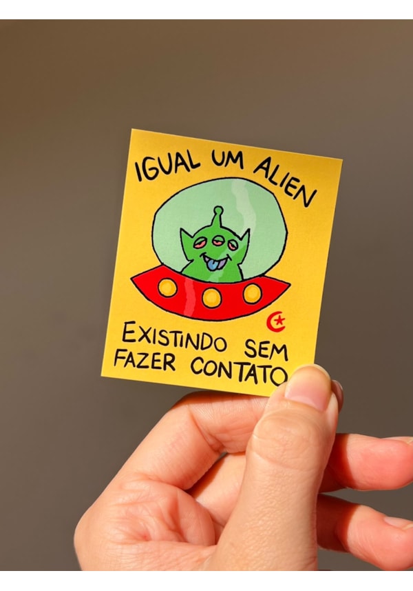 Imã de Geladeira - Existindo sem fazer contato