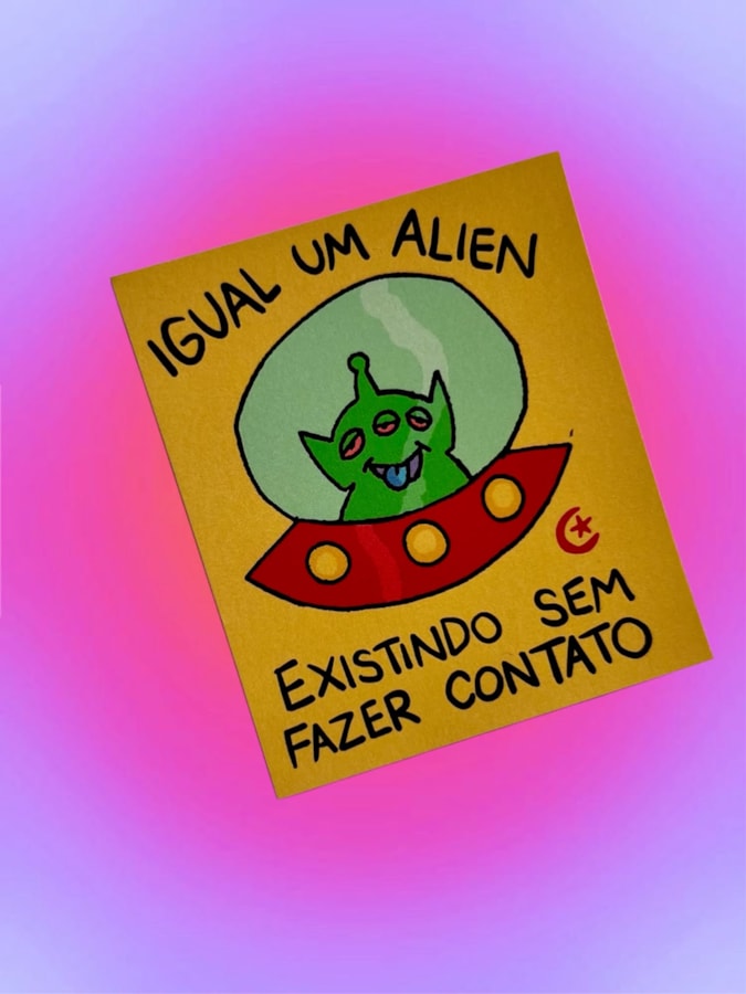 Imã de Geladeira - Existindo sem fazer contato — imagem 2