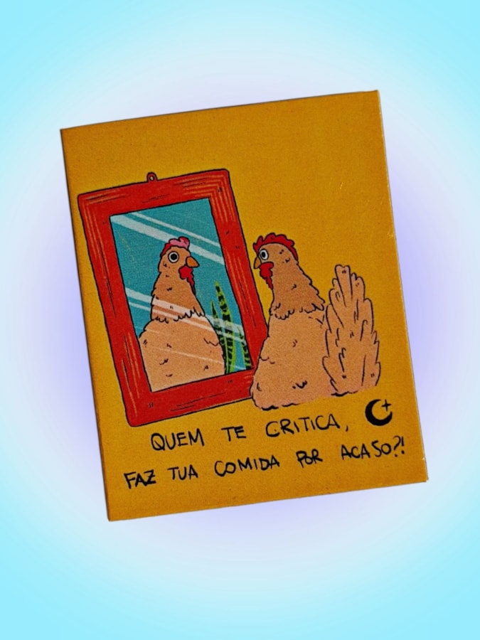 Imã de Geladeira - Galinha Critica — imagem 2