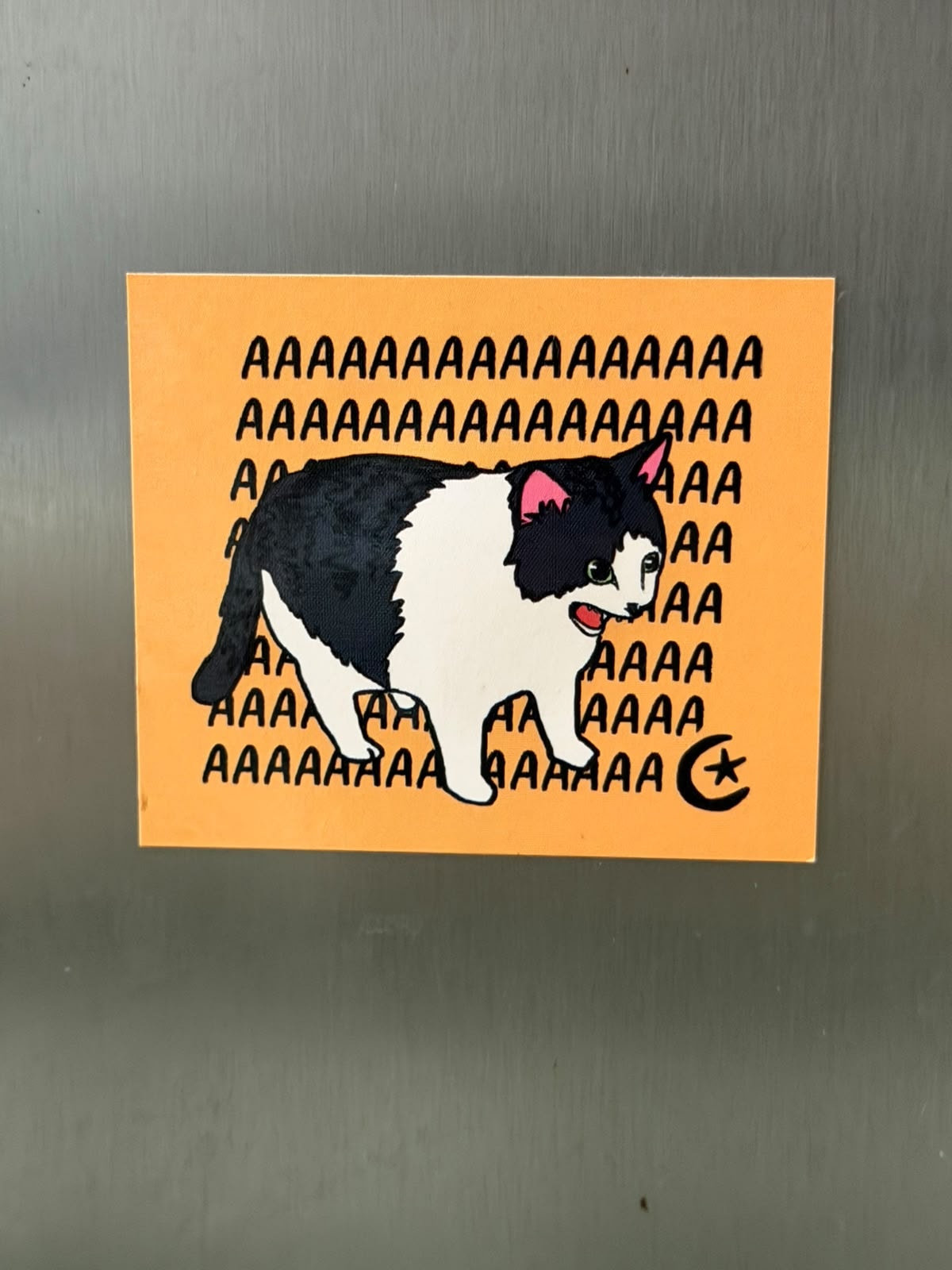 Imã de Geladeira - Gato aaa Amarelo — imagem 1